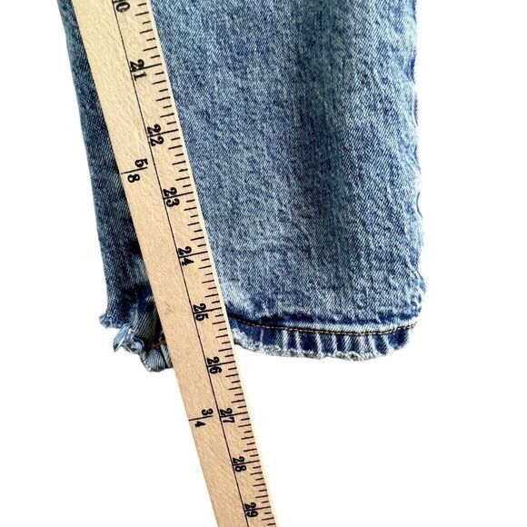 Pilcro Jeans Women 25 Blue Mom High Rise Distressed Denim Stretch Relaxed Grunge - Picture 9 of 15